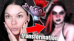 TURNING MYSELF INTO QUEEN BARB FROM TROLLS WORLD TOUR