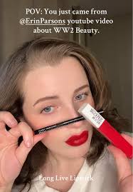 Red Lipstick War Time Erin