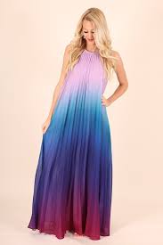 Ombre Sunset Dress Blue Mulit Hazel Olive Dresses Beauty Clothes Trendy Clothes For Women