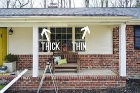 Search for porch columns wood. How We Boxed Out Our Old Curvy Porch Columns Young House Love