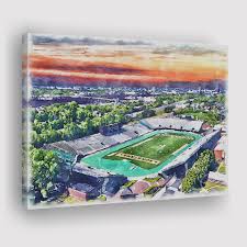 William Dick Price Stadium WaterColor Canvas Prints, Norfolk Virginia
