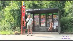 At the bus stop, the slut really wants to fuck with a stranger - XNXX.COM