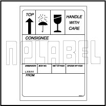 Our die cut this side up fragile shipping labels are printed in pantone ® 185 (red). This Side Up Shipping Sticker Label