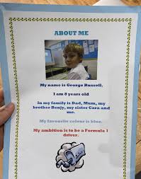 He had one younger brother. George Russell When He Was 8 Formula1