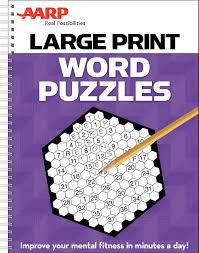 Get hints, track time, print, access previous puzzles and much more. Aarp Large Print Word Puzzles Improve Your Mental Fitness In Minutes A Day Publications International Ltd 9781450894357 Amazon Com Books