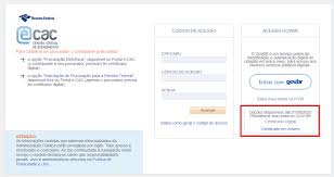 Consulta da situação do cpf na receita federal. Acesso Ao Portal E Cac Atraves Do Gov Br Portugues Brasil