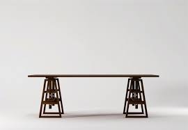 Small drop leaf wood unfinished dining table. Trestle Dining Table Designer Furniture Architonic