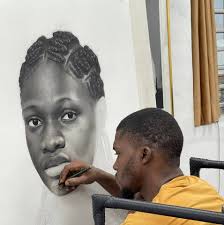 I'm about to start something great. This round there'll be no graphite at  all — only Charcoal pencil.