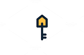 Real Estate House Key Logo Real Estate Logo Design Logo Design Property Logo