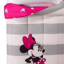 The minnie mouse bed features an elegant minnie mouse design making every night's sleep a beautiful dream. Disney Minnie Mouse Twin Full Comforter Gray White Target