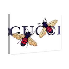Insect bumblebee stock vectors, clipart and illustrations. Oliver Gal Fashion And Glam Wall Art Canvas Prints Stylish Bumble Bee Patch Fashion Black White Overstock 30765296 48 X 36