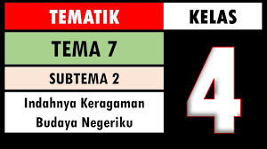 Materi tematik kelas 4 sd kurikulum 2013 edisi revisi 2018 terbagi dalam sembilan tema sebagai berikut. Soal Tematik Kelas 4 Tema 7 Subtema 2 Dan Kunci Jawaban Indahnya Keragaman Budaya Negeriku Youtube