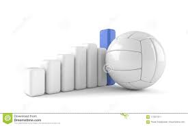 Volleyball With Chart Stock Illustration Illustration Of
