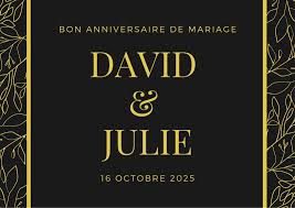 Carte D Anniversaire De Mariage Gratuite A Imprimer 100 Modeles Canva