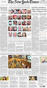 The newspaper, minus the newsprint. The New York Times In Print For Saturday Feb 6 2021 The New York Times