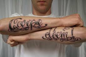 Carpe diem tattoos are very popular among all sections of the society due to the artwork and significance involved. Cool Carpe Diem Latin Quote Tattoo On Arm Tattooimages Biz