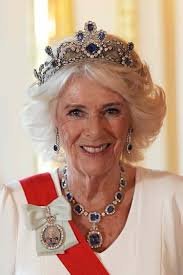 Queen Camilla Wears Over $12 Million in Queen Elizabeth's Sapphires for  State Banquet