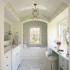 16 gorgeous white marble bathrooms from www.thespruce.com marble tiles often give the bathroom a sophisticated look. 16 Gorgeous White Marble Bathrooms
