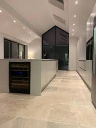 Menton tumbled & brushed limestone tiles. Almond Cream Limestone Tiles Tumbled Brushed Stonestoreuk