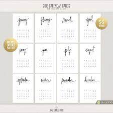 Check spelling or type a new query. 2016 Calendar Cards Printable Journaling Cards One Little Bird