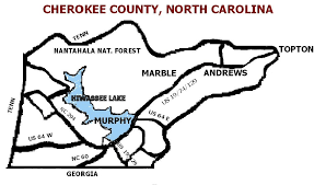 Image result for cherokee county nc maps