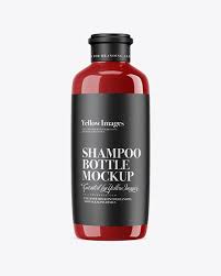 Glossy Shampoo Bottle Mockup In Bottle Mockups On Yellow Images Object Mockups Bottle Mockup Shampoo Bottle Mockup Free Psd