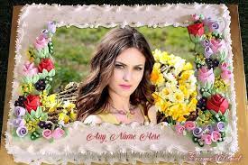 Check spelling or type a new query. Flower Birthday Cake With Photos And Names