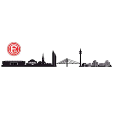 Dennoch steht die mannschaft um ihren star gareth bale im achtelfinale. Wandtattoo Fortuna Dusseldorf Skyline Fur Dusseldorfer Fans Wall Art De