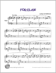 Fur elise easy piano sheet music free. Fur Elise Beethoven Free Easy Piano Sheet Music