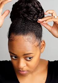 4c Top Knot Bun No Sock Latoya Ebony In 2020 Easy Bun Hairstyles Top Knot Bun Hair Styles