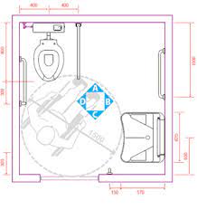 Schemi bagno disabili 140×180 dwg. Pontegiulio