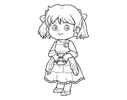 Maybe you would like to learn more about one of these? Dibujo De Nina Con Vestido Elegante Para Colorear Dibujos Net