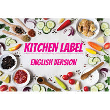 What does rempah ratus mean in malay? Kitchen Label English Ver Rm10 Hot Shopee Malaysia