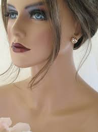 Rose Gold Earrings Dainty Bridesmaid Gift Pearl Cluster Wedding Earring  Rose Gold Bridal Jewelry Unique Button Stud Crystal Wedding Jewelry