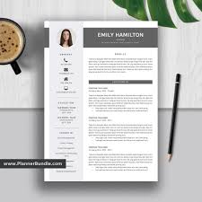 Check out our elegant resume selection for the very best in unique or custom, handmade pieces from our templates shops. Modern Resume Bundle Elegant Resume Template Ms Word Cv Template 1 3 Page Resume Creative Resume Instant Download The Emily Rb Plannerbundle Com
