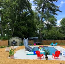 Pool And Spa Depot Rectangle Steel Wall Pool Slide Bull Nose Coping Broom Finished Concrete Fiberglass Steps Spa Pool Steel Wall Pool Designs