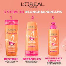 Our creamy restoring shampoo adds shine, protects lengths, and strengthens hair, while our nourishing super treat hair with dream lengths no haircut cream leave in. L Oreal Paris Dream Lengths No Haircut Cream Buy L Oreal Paris Dream Lengths No Haircut Cream Online At Best Price In India Nykaa