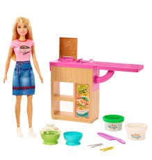 Contamos con una gran colección de juegos de barbie. Set Cocina De Fideos Barbie Pepe Ganga Pepeganga