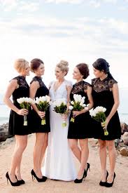 Black And White Wedding Bridesmaid Dresses Sunshine Coast Wedding Photography Sunshine Coast Wedding Blog Black Bridesmaid Dresses Wedding Bridesmaids Black Chiffon Bridesmaid Dresses