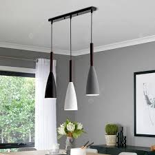 Modern 3 Pendant Lighting Nordic Minimalist Black Pendant Light Dining Table Kitchen Lights E27 Sale Price Reviews Gearbest