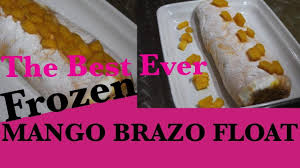 Frozen Brazo De Mercedes Mango Brazo Filipino Dessert Pang Negosyo Idea Recipe Youtube Filipino Desserts Mango Float Condensed Milk Desserts