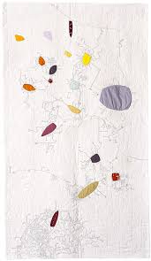 Paula Kovarik Strangers Among Us Contemporary Quilts Map Quilt Textile Art