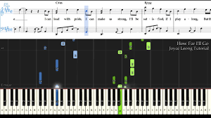 Sehen sie sich die piano chords learn auf gigagünstig an! Moana How Far I Ll Go Tutorial Score Youtube