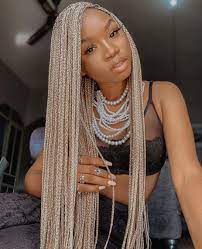 Nigerian Braids Gang Na Instagramie Blonde Braids Iremide Black Girl Braided Hairstyles Blonde Braids Braids For Black Hair