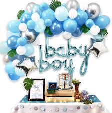 Bestseller add to favorites 324 blue baby shower onesie pin its a boy baby shower favor stickers baby shower kisses sticker baby shower label candy not included. Baby Shower Decorations For Boy Balloon Arch Kit Blue Garland With Faux Greenery Baby Boy Theme Decoration Kits Buy Balloon Arch Kit Baby Shower Decorations Boy Balloon Arch Kit Product On Alibaba Com