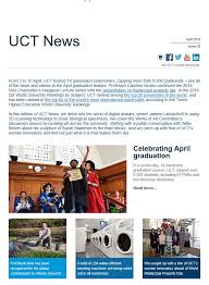 I take personal responsibility to develop measures that meet the health and safety standards during. Uct On Twitter The April 2018 Edition Of The Uct News Newsletter Is Now Available Read The Full Newsletter Https T Co Fobljbdecs Https T Co 92uej25zzp