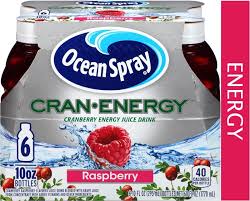 Ocean Spray Cran Energy Raspberry Juice Drink 10 Fl Oz 6 Count Walmart Com Walmart Com