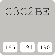 El color real puede diferir de la representación en pantalla. General Paint Seattle Cl 3213w C3c2be Hex Farbcode Schemas Farben Farbpaletten Passende Lackfarben