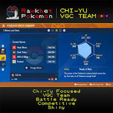 VGC Team Highlight 6 (Chi-Yu) – Pokemon Scarlet and Violet - Rawkhet Pokemon