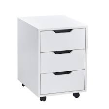 Cabinet with three drawers for organization. Boju Modern Wood Office File Supply Storage Drawers Cabinet For Corner Small Space Mobile Under Desk Filing Document Organizer Cabinet With Wheels For Home White File Cabinet Buy Online In Antigua And